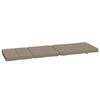 vidaXL Coussins de chaise longue lot de 2 taupe tissu oxford