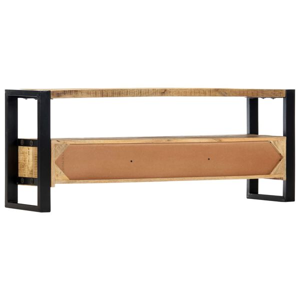 vidaXL Meuble TV 130x30x50 cm Bois massif de manguier