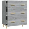 vidaXL Buffet Sonoma gris 70x34x90 cm Bois d'ing&eacute;nierie