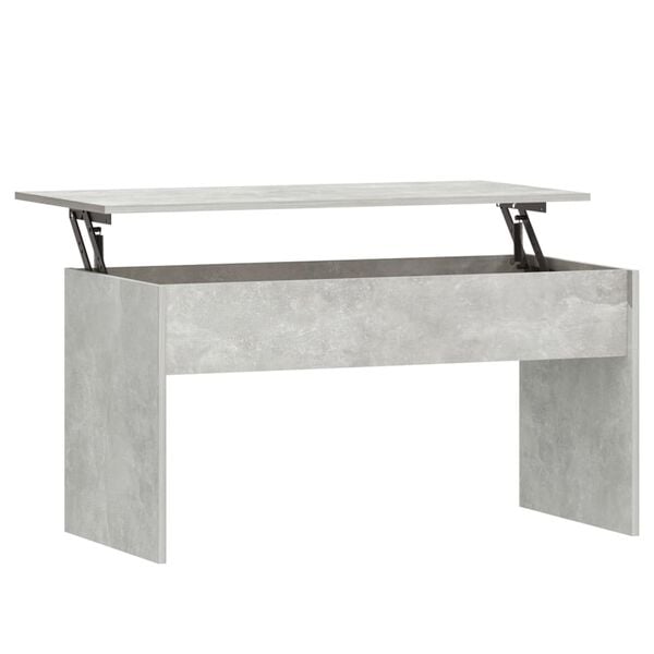 vidaXL Table basse gris b&eacute;ton 102x50,5x52,5 cm bois d'ing&eacute;nierie