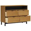 vidaXL Commode FLAM 110x40x80 cm bois de pin massif