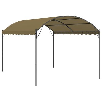 vidaXL Belvédère 4x3x2,6 m Taupe 180 g/m²