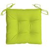vidaXL Coussins de chaise lot de 4 vert brillant 40x40x7 cm