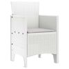 vidaXL Chaise de jardin 2 pcs Blanc 53 x 49 x 85 cm PP