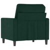 vidaXL Fauteuil Vert foncé 60 cm Velours