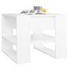 vidaXL Table basse blanc 55,5x55x45 cm bois d'ing&eacute;nierie