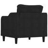 vidaXL Fauteuil Noir 60 cm Tissu