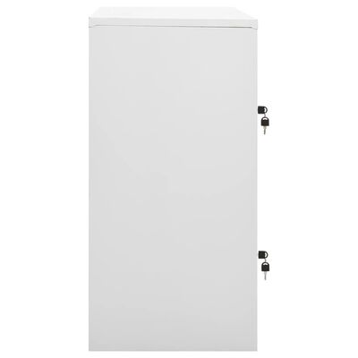 vidaXL Armoire à casiers Gris clair 90x45x92,5 cm Acier