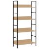 vidaXL Biblioth&egrave;que &agrave; 4 niveaux ch&ecirc;ne 60x27,6x124,5 cm bois ing&eacute;nierie