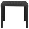 vidaXL Table de jardin Gris 79x65x72 cm Plastique
