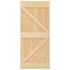 vidaXL Porte NARVIK Naturel 80 x 210 cm Bois de pin massif