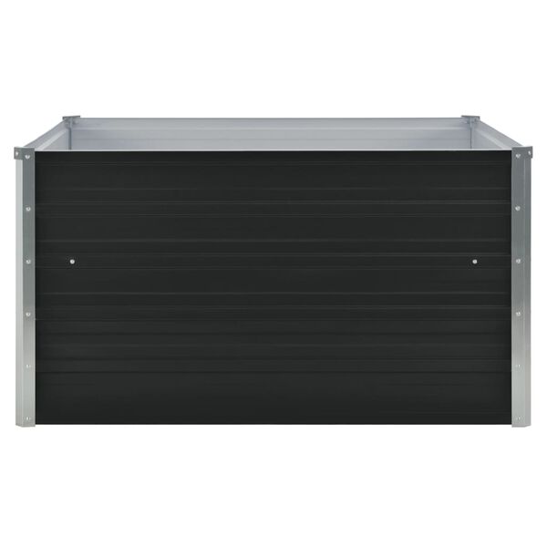 vidaXL Jardini&egrave;re 100 x 100 x 45 cm Acier galvanis&eacute; Anthracite
