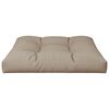 vidaXL Coussin de palette taupe 70x70x12 cm tissu