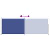 vidaXL Auvent lat&eacute;ral r&eacute;tractable 160 x 500 cm Bleu