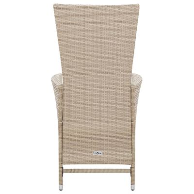 vidaXL Salon de jardin avec coussins 7 pcs Résine tressée Beige