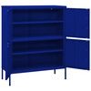vidaXL Armoire de rangement Bleu marine 80x35x101,5 cm Acier