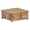 vidaXL Table basse 70x70x30 cm Bois de manguier solide