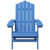 vidaXL Chaise Adirondack de jardin PEHD bleu marine