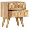 vidaXL Table de chevet 40x30x50 cm Bois de manguier massif
