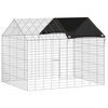 vidaXL Cage pour lapins Argent 400 x 78 x 78 cm Acier galvanis&eacute;