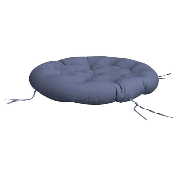 vidaXL Coussin rond bleu marine &Oslash; 100x11 cm tissu oxford