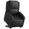 vidaXL Fauteuil inclinable électrique noir cuir véritable