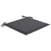 vidaXL Chaises de jardin lot de 2 avec coussins Bois de teck massif