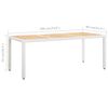 vidaXL Ensemble à manger d'extérieur 9 pcs Résine tressée Blanc