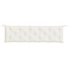 vidaXL Coussin de banc de jardin cr&egrave;me m&eacute;lang&eacute; 180x50x7 cm tissu