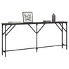 vidaXL Table console noir 180x23x75 cm bois d'ing&eacute;nierie