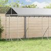 vidaXL Chenil d'ext&eacute;rieur pour chiens avec toit argent&eacute; 2x6x2,5 m