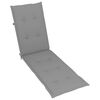 vidaXL Chaise longue d'ext&eacute;rieur repose-pied et coussin Acacia solide