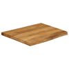 vidaXL Dessus de table 40x40x3,8 cm bord vivant bois massif manguier