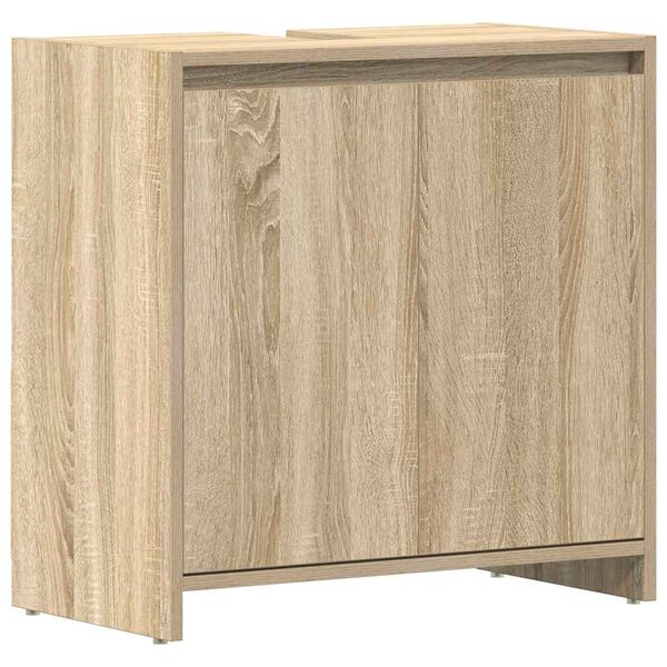 vidaXL Armoire de salle de bain Ch&ecirc;ne sonoma Bois d'ing&eacute;nierie