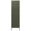 vidaXL Garde-robe Vert olive 90x50x180 cm Acier