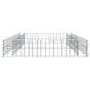 vidaXL Lit sur&eacute;lev&eacute; &agrave; gabion Acier galvanis&eacute; 200x100x20 cm