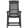vidaXL Chaises inclinables de jardin lot de 2 anthracite PP
