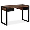 vidaXL Bureau avec 2 tiroirs Bois de r&eacute;cup&eacute;ration massif 120x50x76 cm