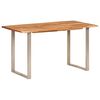 vidaXL Table de salle &agrave; manger 140x70x76 cm Bois d'acacia solide