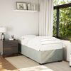 vidaXL Cadre de lit sans matelas gris clair velours