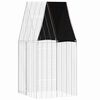 vidaXL Cage pour lapins Argent&eacute; 100 x 100 x 210 cm Acier galvanis&eacute;