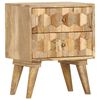 vidaXL Table de chevet 40x30x50 cm Bois de manguier massif