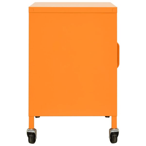 vidaXL Armoire de rangement Orange 60x35x56 cm Acier