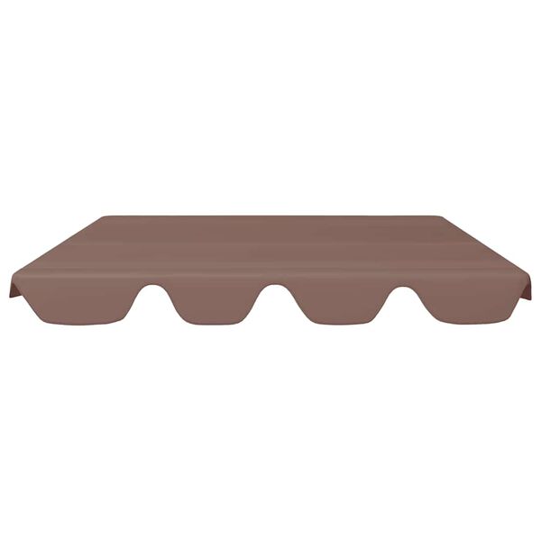 vidaXL Toit de rechange de balan&ccedil;oire marron 150/130x105/70 cm