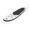 vidaXL Ensemble de planches SUP gonflables Noir et blanc