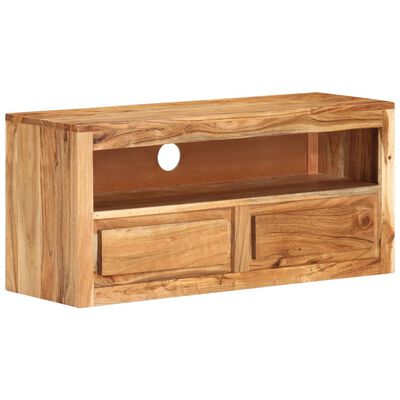 vidaXL Meuble TV 88x30x40 cm Bois d'acacia massif