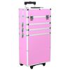 vidaXL Chariot de maquillage Aluminium Rose