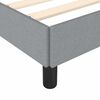 vidaXL Cadre de lit gris clair 100x203 cm tissu
