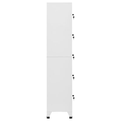 vidaXL Armoire à casiers Blanc 38x40x180 cm Acier