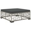 vidaXL Salon de jardin avec coussins 8 pcs résine tressée gris